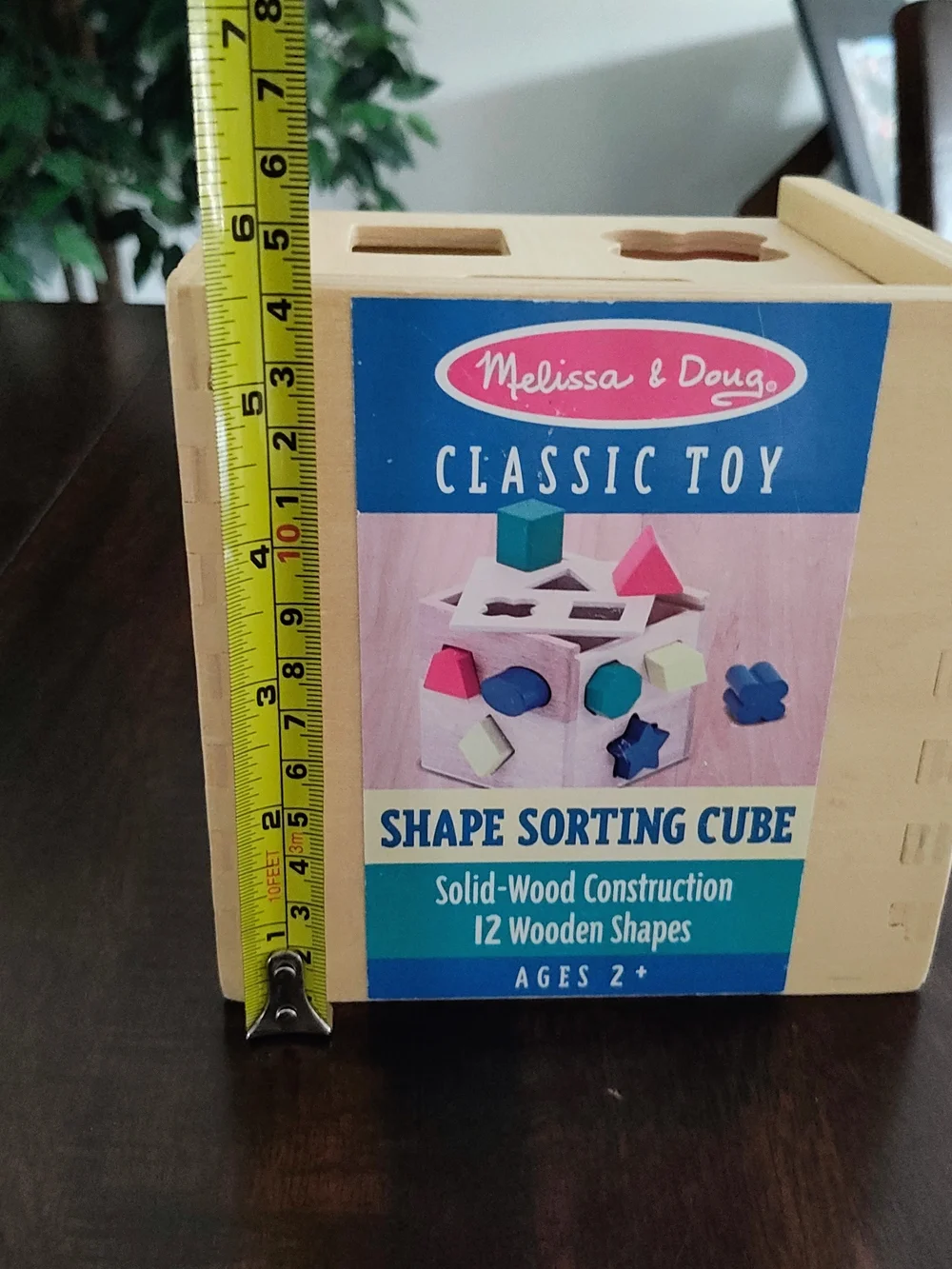 Melissa & Doug Classic Shape Sorting Cube - Multicolor